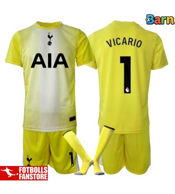 Tottenham Hotspur Guglielmo Vicario #1 Målvakt Tredje Tröja Barn 2025-26 Kortärmad (+ Korta byxor)